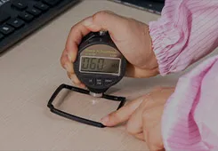 Gummidrucktest